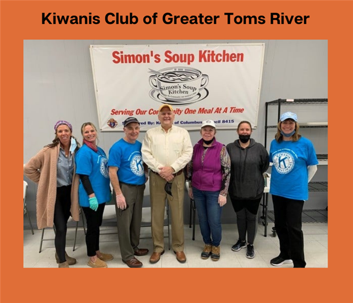 Volunteers from the Kiwanis Club of Greater Toms River at Simon's Soup Kitchen 