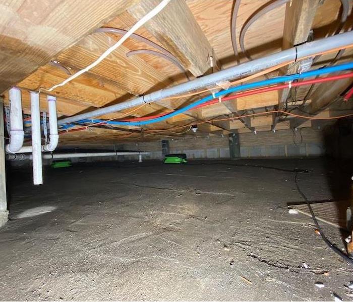 Clean dry crawl space 