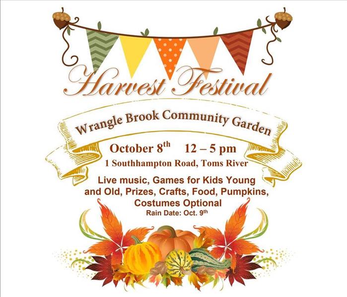 Wrangle Brook Community Garden Harvest Festival Flyer