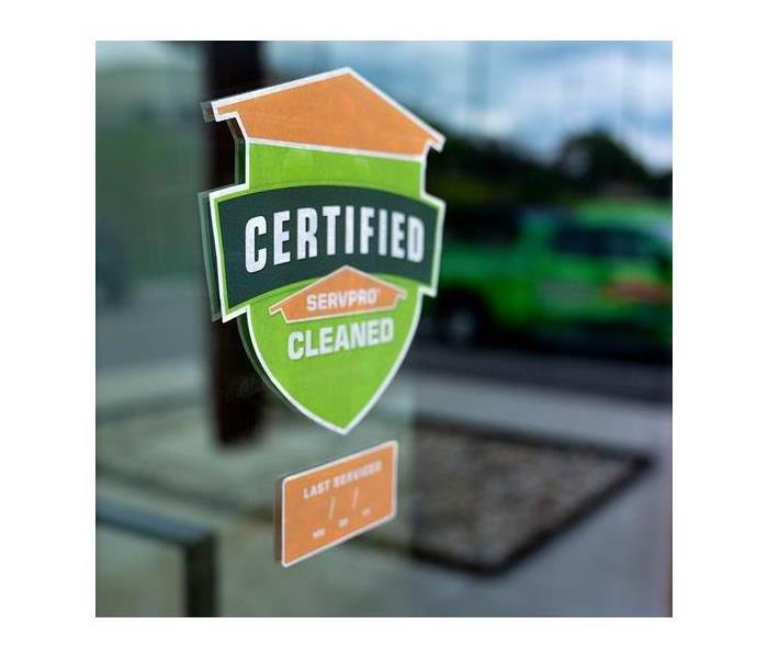 Certified: SERVPRO Cleaned Shield