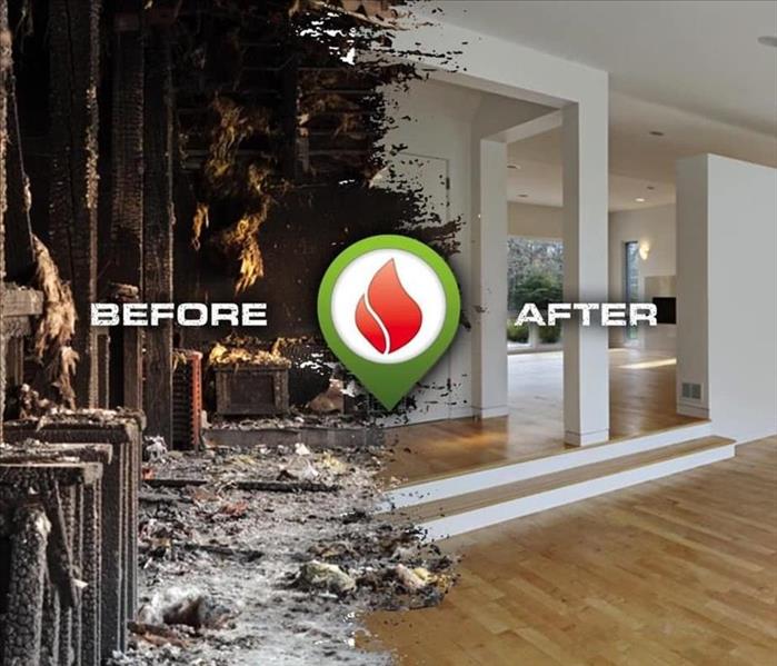 Fire Damage Before & After SERVPRO of Toms River