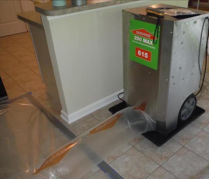 SERVPRO of Toms River water drying equipment 